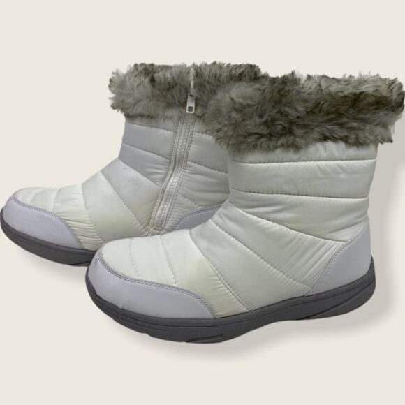 Everlast Cozy Piper Fluffy Lined Warm Fall Winter Short Boots Size 9 White - Picture 3 of 10
